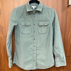 J. Crew Women’s Sage Green Button Down Shirt